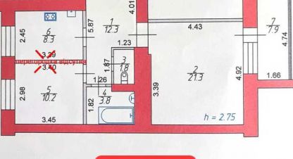 Продам квартиру 2-х комнатную с общей площадью 66м2, 1/9 эт., на улице Арцеулова(зоряна), г. Луцк, Волынская обл., Украина, агентство Aspo.biz. Фотография №1