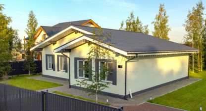 Продам дом 4-х комнатный с общей площадью 195м2, на улице Дачная, г. Днп гринфилд, Ленинградская обл., Россия, агентство ТЕРРАСА. Фотография №1