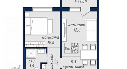 Купить квартиру на улице Павловский тракт г. Барнаул. Фотография №5 Купить квартиру на улице Павловский тракт г. Барнаул. Фотография №5