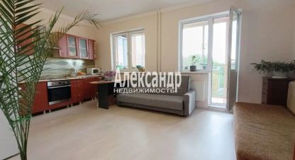 Купить квартиру, 27.3 кв. м. Фотография №1 Продам квартиру с общей площадью 27.3м2, 5/13 эт., на улице Ленинградская всеволожский мурино оборонная, Всеволожский район, г. Мурино, Ленинградская обл., Россия, агентство Александр-Недвижимость. Фотография №1